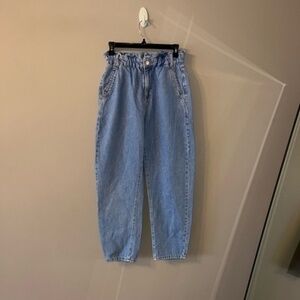 Light blue ZARA straight jeans 4